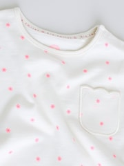 Pink Slogan Short Sleeve Top and Shorts Baby Set 6 Piece (0mths-2yrs) - Image 12 of 15