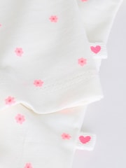 Pink Slogan Short Sleeve Top and Shorts Baby Set 6 Piece (0mths-2yrs) - Image 14 of 15