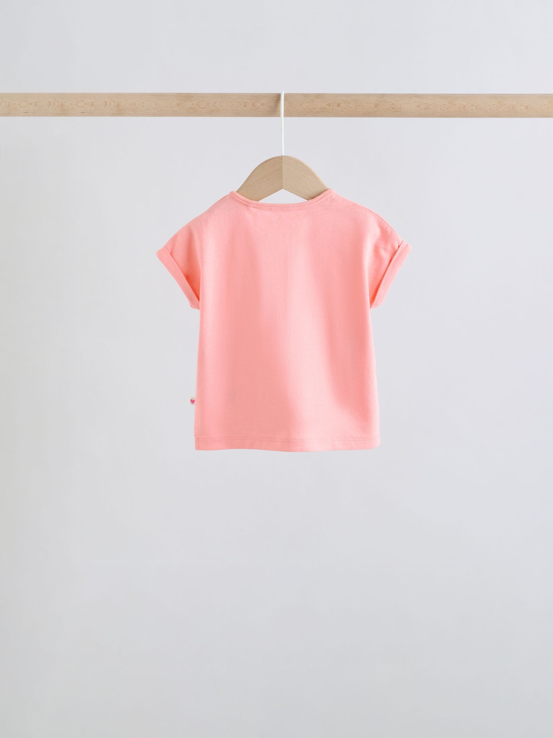 Buy Pink Slogan Short Sleeve Top and Shorts Baby Set 6 Piece
