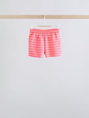 Pink Slogan Short Sleeve Top and Shorts Baby Set 6 Piece (0mths-2yrs) - Image 4 of 15