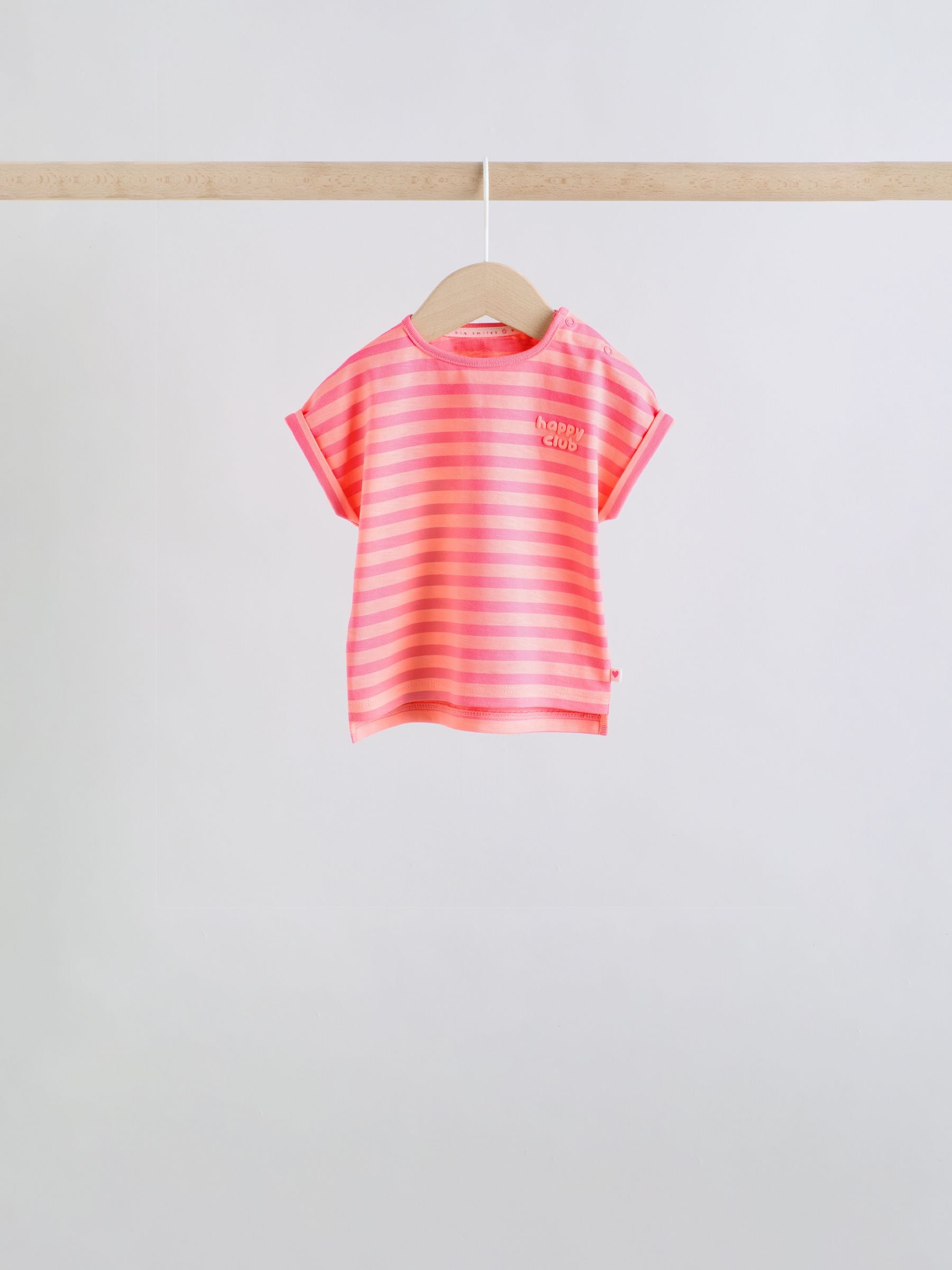 Buy Pink Slogan Short Sleeve Top and Shorts Baby Set 6 Piece