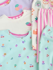 Purple Character Short Sleeve Top and Leggings Baby 6 Piece Set (0mths-3yrs) - Image 13 of 16