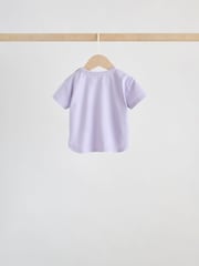 Purple Character Short Sleeve Top and Leggings Baby 6 Piece Set (0mths-3yrs) - Image 4 of 16