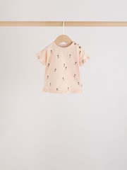 Floare monocromă - Short Sleeve Top and Shorts Baby Set 6 Piece (0mths-2yrs) - Imaginea 9 din 14