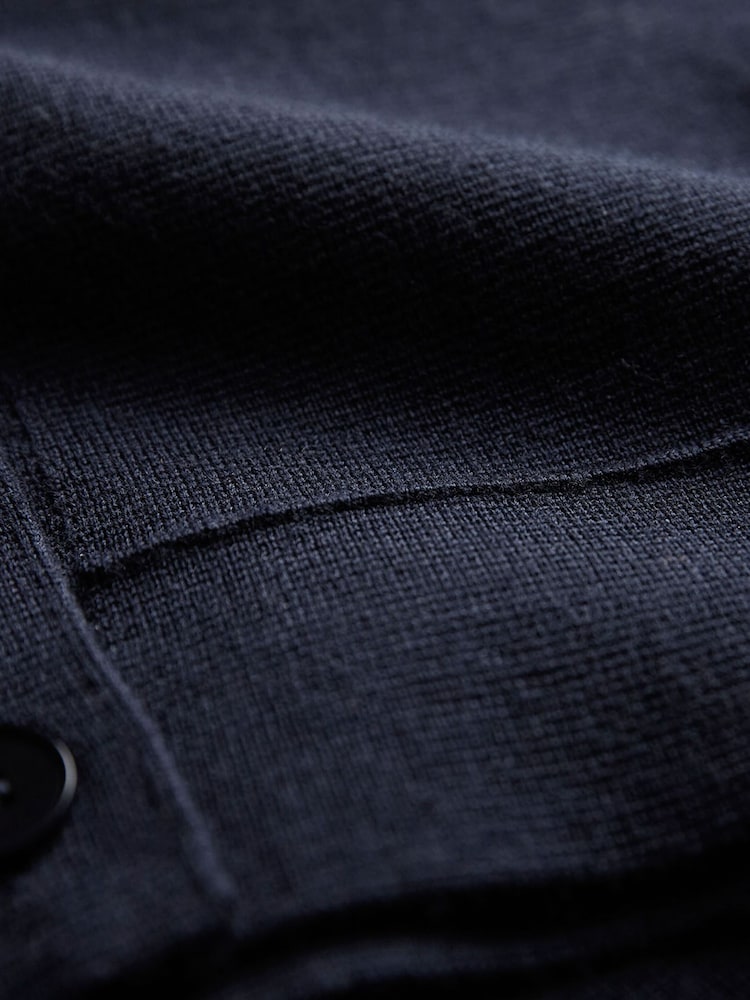 Celtic & Co. Blue Structured Knit Jacket - Image 7 of 7