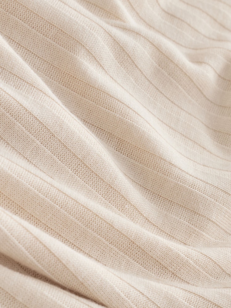 Stone/Peach Orange Strappy Scoop Neck Slouch Ribbed Vests 2 Pack - Image 10 of 10