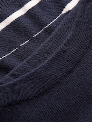 Celtic & Co. Blue Lambswool Irregular Stripe Jumper - Image 7 of 7