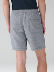 Navy/Oatmeal Linen Blend Elasticated Waist Shorts 2 Pack - Image 8 of 13