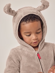 The White Company Natural Jingles Snuggle Relaxed Fit Onesie - Imagem 2 de 6