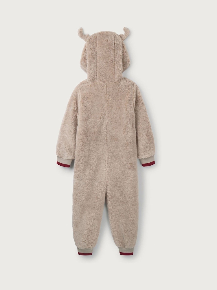 The White Company Natural Jingles Snuggle Relaxed Fit Onesie - Imagem 6 de 6