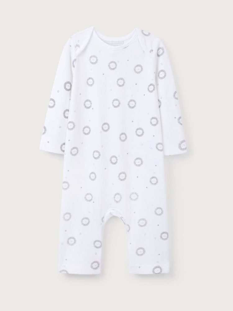 The White Company Grey Lion Sleepsuit - Image 4 of 4 The White Company Grey Lion Sleepsuit - Image 4 of 4