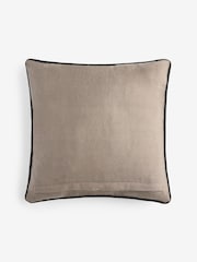 Monochrome 50 x 50cm Indoor Outdoor Woven Stripe Cushion - Image 5 of 5