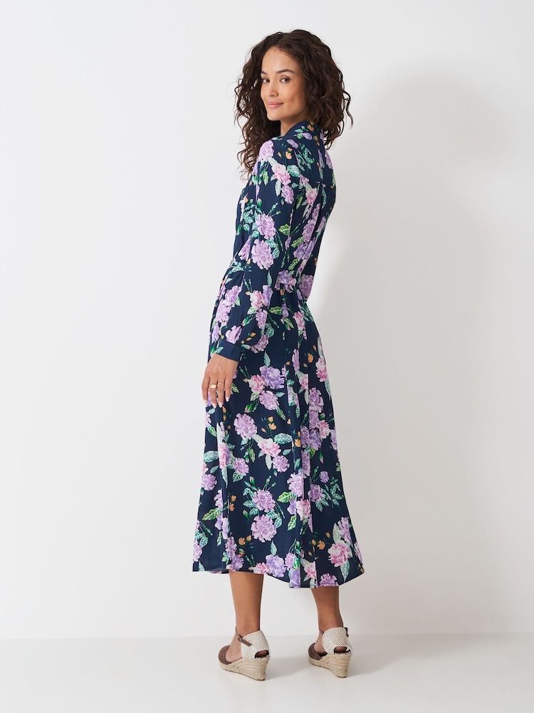 Crew Clothing Blue Sienna Shirt Dress - Image 2 of 5 Crew Clothing Blue Sienna Shirt Dress - Image 2 of 5