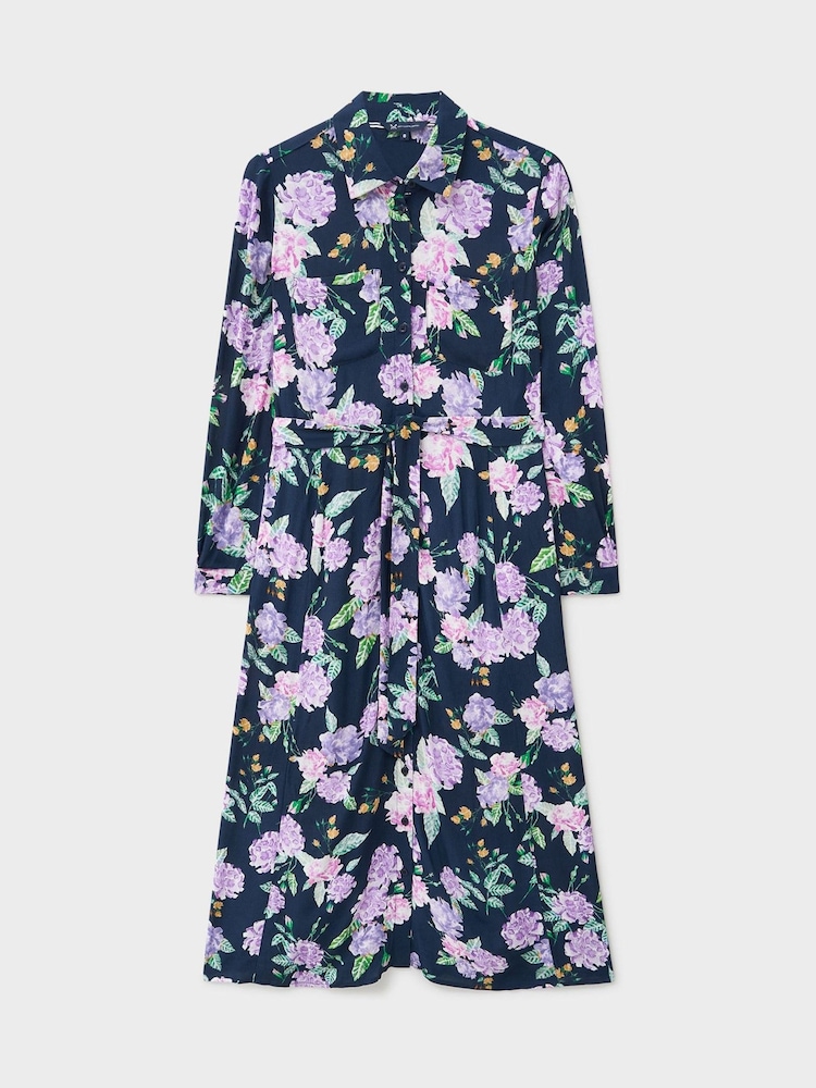 Crew Clothing Blue Sienna Shirt Dress - Image 5 of 5 Crew Clothing Blue Sienna Shirt Dress - Image 5 of 5