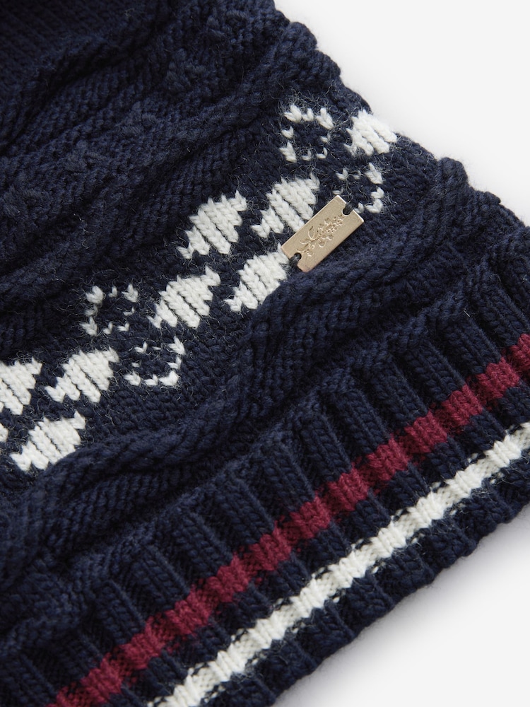 Laura Ashley Navy Homespun Anchor Cardigan - Image 4 of 4