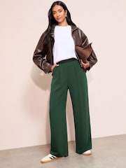 Friends Like These Green Elasticated Waist Trousers - Image 1 of 4