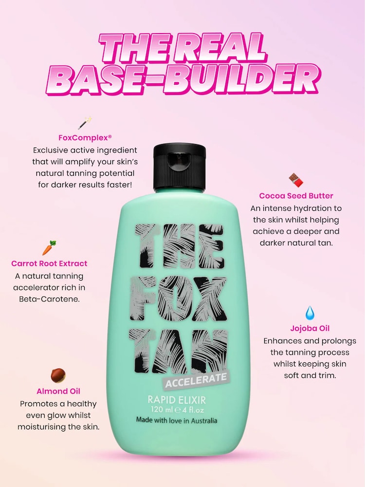 The Fox Tan Rapid Elixir Pre Sun Tan Activator 120ml - Image 2 of 5