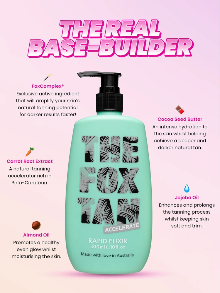 The Fox Tan Rapid Elixir Pre Sun Tan Activator 300ml - Image 2 of 5