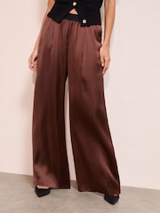 Friends Like These Brown Elasticated Waist Trousers - Image 3 of 4