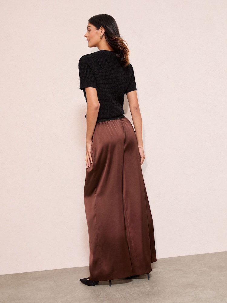 Friends Like These Brown Elasticated Waist Trousers - Image 4 of 4