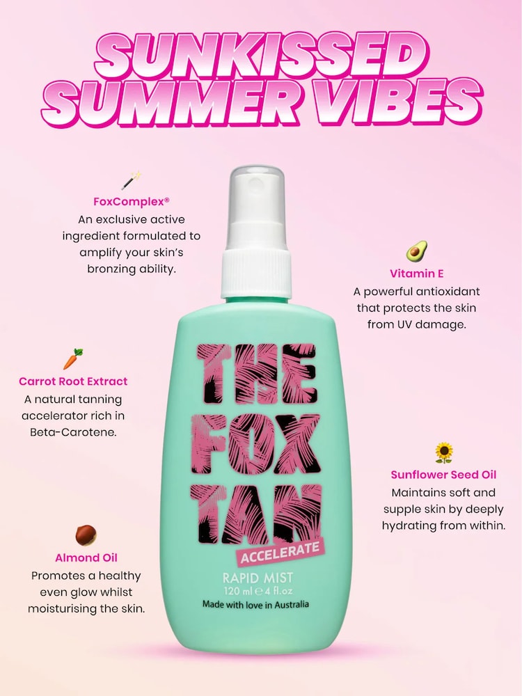 The Fox Tan Rapid Mist Tan Accelerator 120ml - Image 2 of 5 The Fox Tan Rapid Mist Tan Accelerator 120ml - Image 2 of 5