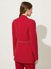 Star by Julien MacDonald Red Zip Waist 2 In 1 Jacket - Image 4 of 6