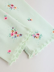 Salbeigrüne, Blumendesign - Rib Top und Leggings Baby-Set 2 Pieces (0Monate bis2Jahre) - Bild 10 von 11