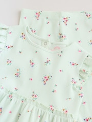 Salbeigrüne, Blumendesign - Rib Top und Leggings Baby-Set 2 Pieces (0Monate bis2Jahre) - Bild 8 von 11