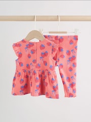 Rot/Erdbeermotiv - Rib Top und Leggings Baby-Set 2 Pieces (0Monate bis2Jahre) - Bild 4 von 15