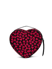 Victoria's Secret Black Heart Print Heart Shaped Bag - Image 2 of 2