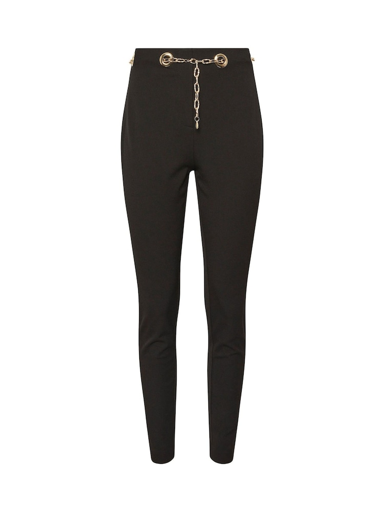 Star by Julien MacDonald Black Chain Belt Power Stretch Trousers - Image 5 of 5