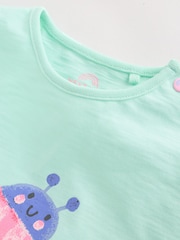 Green Pink Ladybird Short Sleeve Baby Top and Short Set 2 Piece (0mths-2yrs) - Image 10 of 14