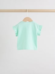 Green Pink Ladybird Short Sleeve Baby Top and Short Set 2 Piece (0mths-2yrs) - Image 4 of 14