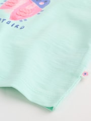 Green Pink Ladybird Short Sleeve Baby Top and Short Set 2 Piece (0mths-2yrs) - Image 7 of 14