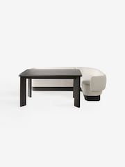 MADE.COM Off White Boucle Novara Right Hand Corner Dining Table and Bench Set - Image 7 of 7