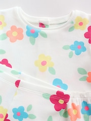 White Flower Rib Top and Leggings Baby Set 2 Piece (0mths-2yrs) - Image 9 of 14