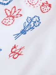 White Picnic Short Sleeve Baby Top and Short Set 2 Piece (0mths-2yrs) - Image 14 of 16