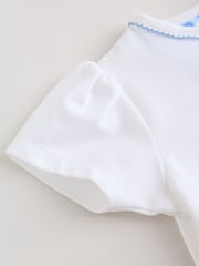 White Picnic Short Sleeve Baby Top and Short Set 2 Piece (0mths-2yrs) - Image 15 of 16