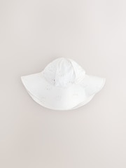 White Embriodered Swim Hat (3mths-10yrs) - Image 3 of 5