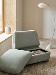 Smart Weave Sage Green Clemmie Storage Accent Chair - Image 2 of 11