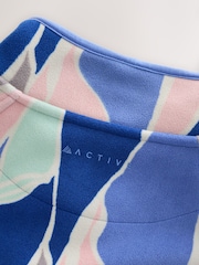 Abstract Print Active Zip Through Sports Fleece - Image 4 of 5