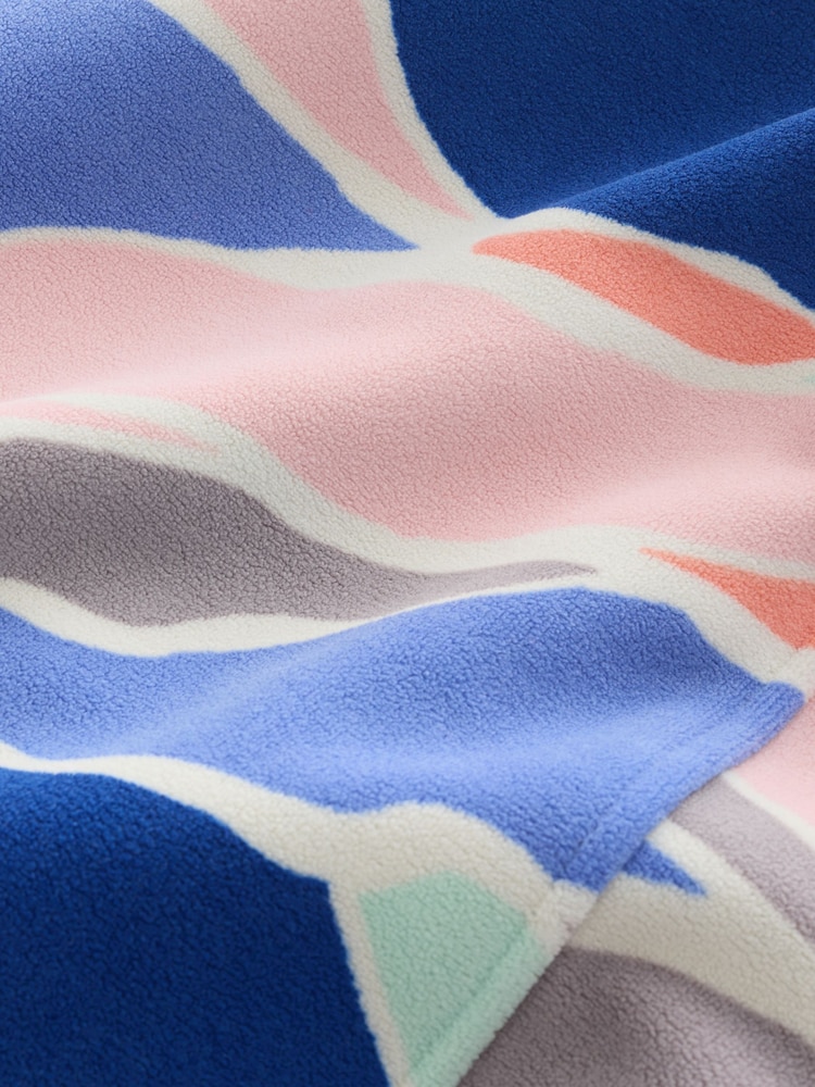 Abstract Print Active Zip Through Sports Fleece - Image 5 of 5