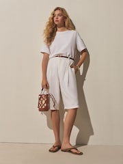 Tan Brown Laser Cut Out Phone Bag - Image 3 of 9