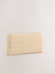 Naturlig - Raffia Effect Purse - Bild 2 av 5