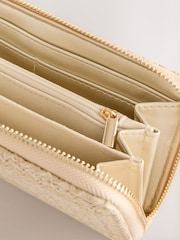 Naturlig - Raffia Effect Purse - Bild 5 av 5