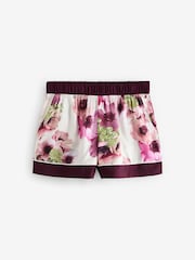 B by Ted Baker Sateng Med knapper Ecru Blomstrete Kort Pyjamas-sett - Bilde 3 av 6