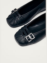 Alohas Black Cendana Leather Ballet Flats - Image 5 of 6