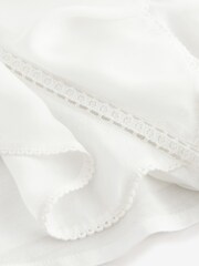 Laura Ashley Cream Ruffle Sleeve Long Sleeve Blouse - Image 9 of 11