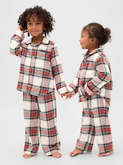 Gap Red Check Matching Family Christmas Pyjamas (6mths-5yrs) - Image 1 of 5