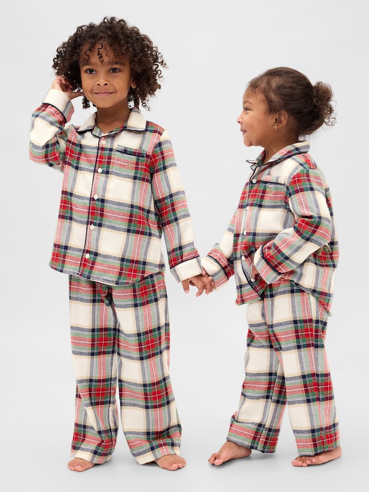 Gap Red Check Matching Family Christmas Pyjamas (6mths-5yrs) - Image 1 of 5